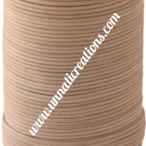 Leather Cord Round Natural 50 Meter Spool