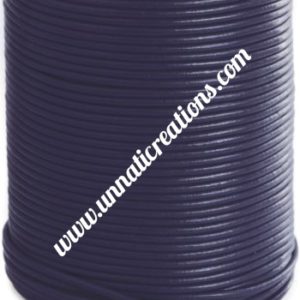 Leather Cord Round Violet 50 Meter Spool