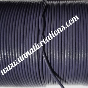 Leather Cord Round Light Violet 50 Meter Spool