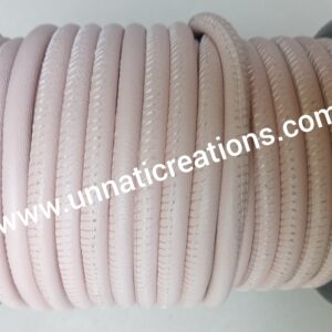 Nappa Leather Round Stitched Mystique Pink 25 Meter Spool