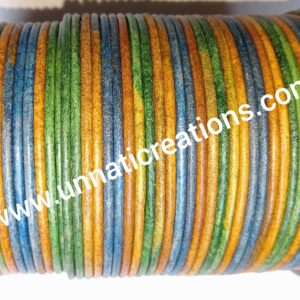 Leather Cord Round TriColor 50 Meter Spool