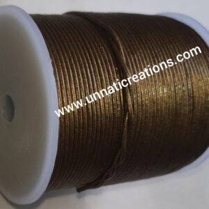 Leather Cord Round Gauriya Metallic 50 Meter Spool