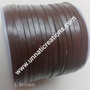 Premium Leather Lace Light Brown (50 Meter)