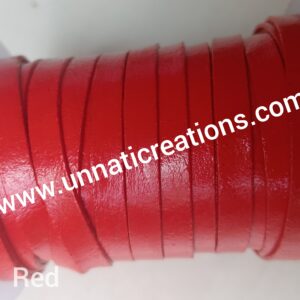 Premium Leather Lace Red (50 Meter)