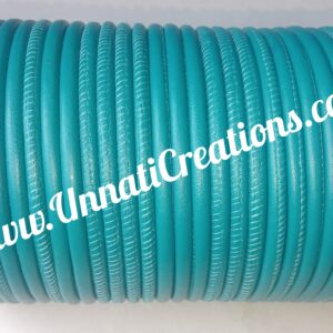 Nappa Leather Round Stitched Turquoise 25 Meter Spool