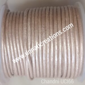 Leather Cord Round Chandni 50 Meter Spool