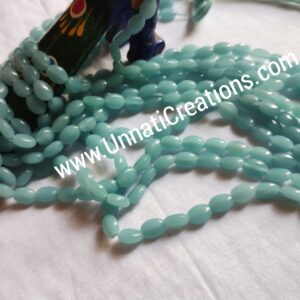 Oval Flat shaped Turquoise