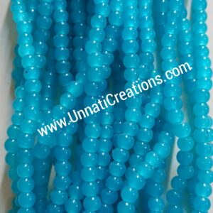 Glass Beads Stone Strings Blue