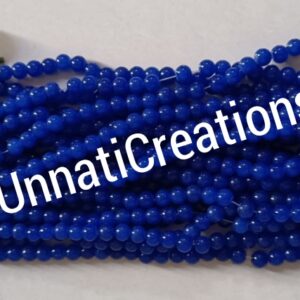 Glass Beads Stone Strings Dark Blue