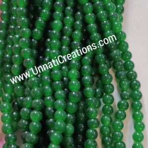 Glass Beads Stone Strings Green